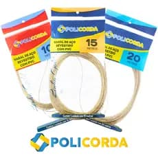 Kit 3 Varais de Aço Revestido com PVC 10m 15m 20m | Fio Resistente p/ Estender Roupas em Casa ou Apartamento