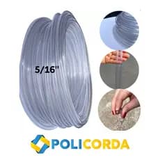 Mangueira de Nível Cristal Reforçada 5/16" Transparente | Alta Precisão p/ Nivelamento na Construção