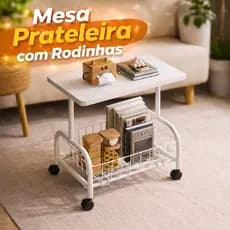 Mesa Prateleira Rodinhas Estante Decorar Sala Organizar Livros Potes Móvel Flores Sala Quarto Escritório Cozinha