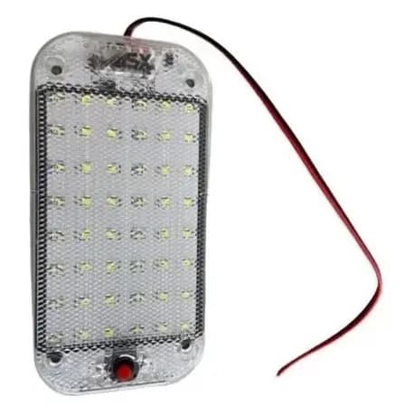 Luminaria Interna 15cm 48 LED Bi Volt Lanterna Luz Lampada Motorhome Caminhão Caixa Comida