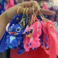 Chaveiro Stitch Fofo Chaveiro 3D Grande Emborrachado Colecionavel Bolsas | Mochilas | Chaveiro Fofo