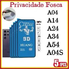 Película Privativa Fosca Anti-Spy Matte Cerâmica Hidrogel Samsung A04 A04S A14 A24 A34 A54