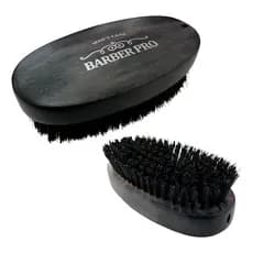 Escovinha De Madeira Oval Para Barba E Cabelo Barber Pro