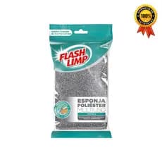 Esponja para lavar loucas Multiuso Poliester, limpa sem riscar,EP1416360, Flash Limp