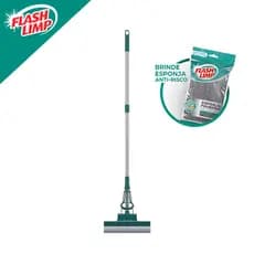 Mop Limpeza Geral Plus Esfregao Rodo Magico + Esponja Poliester Para Limpeza Domestica Flash Limp
