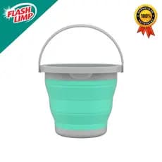 Balde Retrátil 5 Litros Plástico E Silicone Desmontável RET3512 Flash Limp