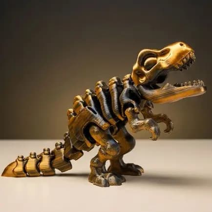 Dinossauro T-Rex Articulado Colecionável 15cm - Cores Diversas