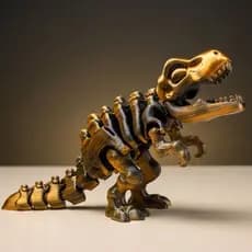 Dinossauro T-Rex Articulado Colecionável 15cm - Cores Diversas