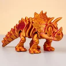 Dinossauro Triceratops Articulado Colecionável 16cm - Cores Diversas