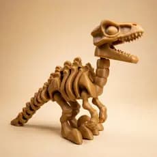 Dinossauro Velociraptor Articulado Colecionável 13cm - Cores Diversas