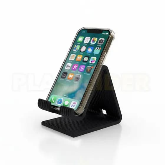 Suporte Celular De Mesa Universal Com Espaço P/ Cabo Carregador - Cores Diversas