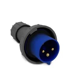 Plug Macho Industrial Ip67 220v 63a 6hs Az 2p + T 033e