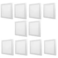 KIT 10 Plafon Quadrado Pvc Play Led 21X21 18W 6500K 83566004