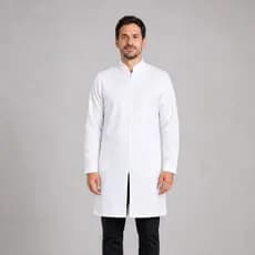 Jaleco Profissional Masculino Gola Padre Manga Longa Oxford Com Zíper Com Punho Varias Cores