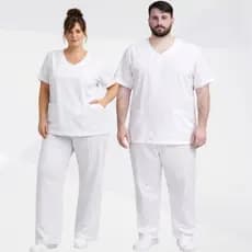 Pijama Cirúrgico Hospitalar Conjunto Plus Size Scrub Unissex Uniforme Privativo Profissional