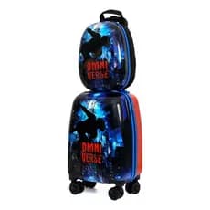 Kit Mochila abs + Mala Infantil De Bordo Para Viagem escolar 16 polegadas kids