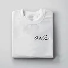Camisetas T-shirt axé e laroyê, camisetas T-shirt com estampa lateral estilo logo