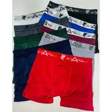 KIT 10 CUECAS BOXER ADULTO MASCULINA MIROFIBRA LISA 10 CUECA BOX ADULTO MICROFIBRA ALCATEIA