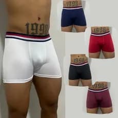 5 CUECAS BOXER ADULTO MASCULINA 5 CUECA BOX ADULTO MICROFIBRA