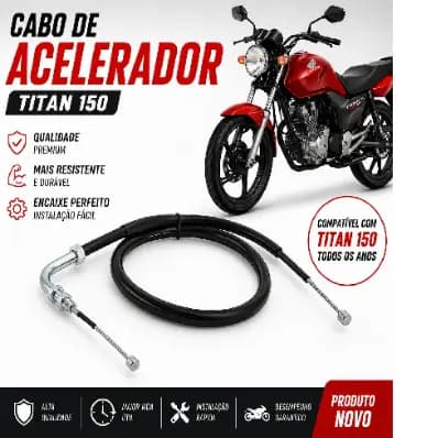Cabo Acelerador Honda CG 150 Titan 2004 2005 2006 2007 2008 KS ES ESD