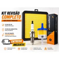 KIT REVISÃO MOTO CG 125 / 150 / 160 TITAN FAN 2014 ate 2026 VELA DE IGNIÇÃO + FILTRO DE AR + FILTRO DE COMBUSTÍVEL