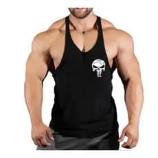 Regata Masculina Ginásio masculino Workout camisa sem mangas, Stringer regata, Bodybuilding Vestuário, Fitness Sportwear, Coletes, Muscle Singlets, Skull Top