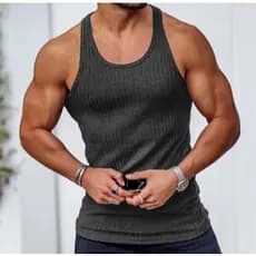 camiseta Regata de malha Fitness  homens Colete masculino, academia,esporte,definido