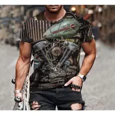 camiseta E para homens grandes, Esportes mangas curtas dos homens, mangas curtas