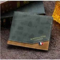 Carteira Masculina de couro curta , grande capacidade, multi-slot, bolso para moedas, porta-fotos, pequena carteira para homens