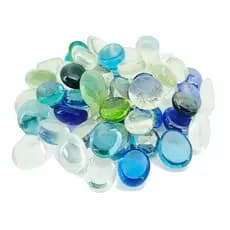 Kit Pedras Decorativas De Vidros 250g Na Rede Para Vaso Aquário Lago Decoração