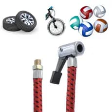 Mangueira Bico  Bomba de Ar 50cm Encher Pneu Bolas Inflável Inflador Bicicleta Motocicleta Original