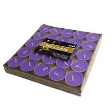 Kit 50 Velas Decorativas Não Aromatizas Roxo