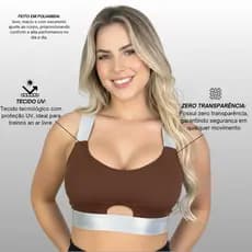 Top Academia Feminino Com bojo Removível Reforçado Roupa de Treino Feminina Top Esportivo