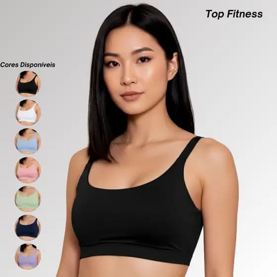 Top Feminino Academia Entrada Bojo Roupa de Treino Feminina Sutiã Esportivo