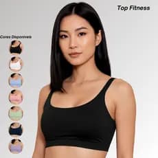 Top Feminino Academia Entrada Bojo Roupa de Treino Feminina Sutiã Esportivo