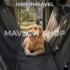 Capa Protetora para Pet no Carro Impermeável Banco Traseiro Cachorro e Gato 140x130cm Mais Segurança