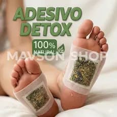 Kit 20 Adesivos Detox Para Pés Patches Desintoxicantes Detox Natural Eliminador de Impurezas