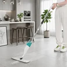Mop Spray Rodo com Microfibra e Reservatório – Esfregão para Limpeza de Piso