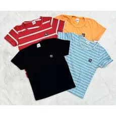 Kit 4 Camisetas Listradas Menino Coleção Infantil Juvenil do 3 ao 8