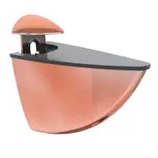 2 unidade Suporte Tucano Pequeno Rose Em Metal Para Prateleira de vidro/mdf...