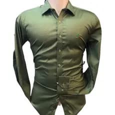 Camisa social manga longa estampa com elastano