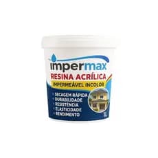 Impermax 1L Resina Acrílica – Proteção e Revitalização para Telhado, Parede e Madeira