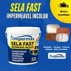 SELA FAST 1L-3,6L impermeabilizante invisível fácil de aplicar secagem rápida - parede piso banheiro