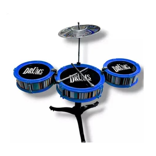 Mini Bateria Musical Infantil Jazz Drum Rock Brinquedo Som