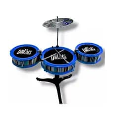Mini Bateria Musical Infantil Jazz Drum Rock Brinquedo Som