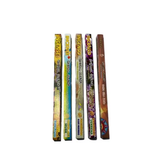 Kit 5 Incensos Naturais Fragrâncias mais Vendidas