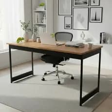 Mesa Escrivaninha Industrial Escritório Computador Estudo Quarto Bia Camaleão
