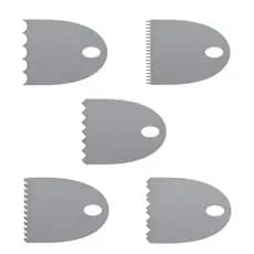 Mini Espátulas Para Acabamento De Bolo Em Inox 5 Peças