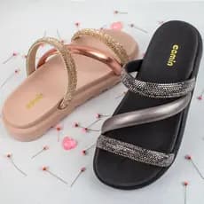 Sandália Feminina Infantil Menina Calce Fácil Leve Moda Promoção Camin
