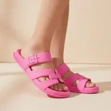 Sandália Feminina Infantil Menina Calce Fácil Chinelo Nuvem Leve Moda Promoção Verão Camin